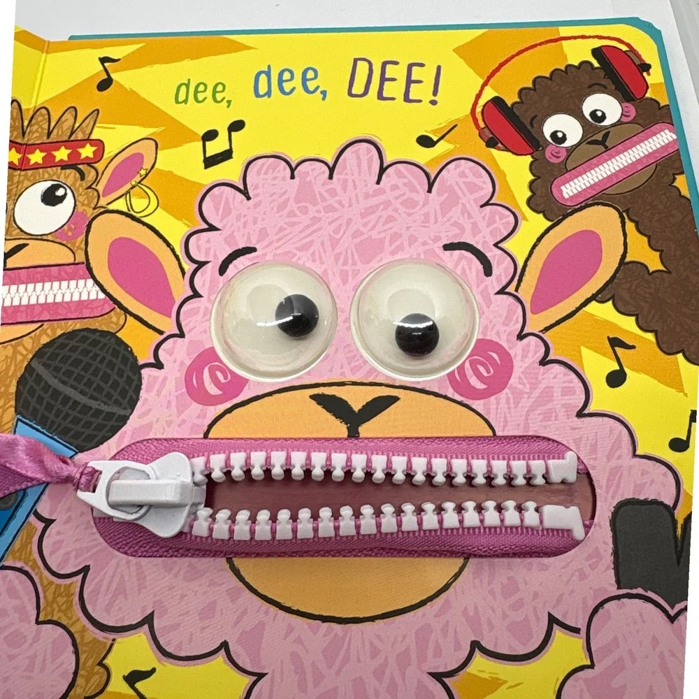 La La Llama! Wobbly Eye Zipper Board Book for Toddlers and Young‎ Children